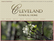 Tablet Screenshot of clevelandfuneralhomeinc.com